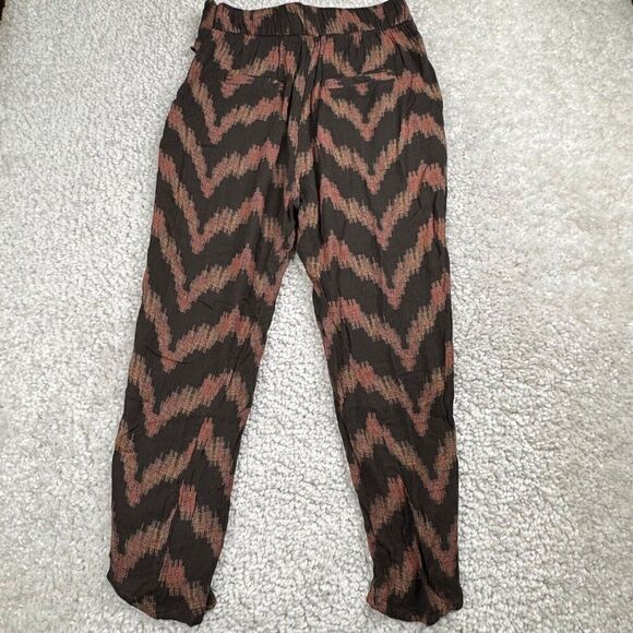 Free People Got Me Twisted Harem Pants Black Print - Picture 3 of 10